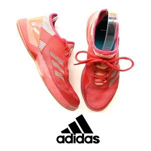 Adidas women’s pink / peach running shoes